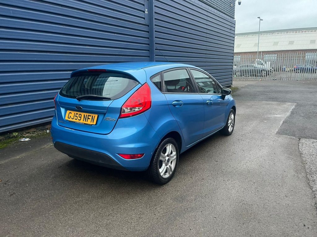 Blue Ford Fiesta