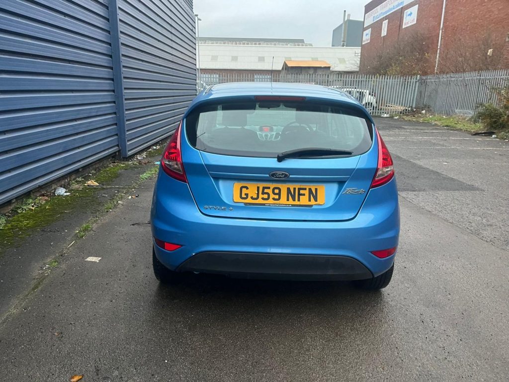 Blue Ford Fiesta