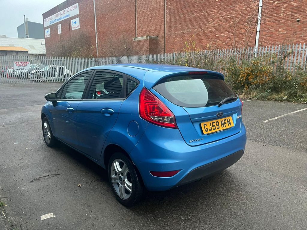 Blue Ford Fiesta